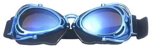 MEAKTSMI Motorradbrille Winddicht Staubdicht Motorradbrille Radfahren Motocrossbrille Herren Damen Helme Motorradbrille