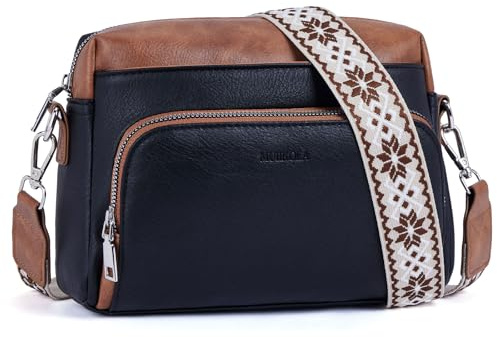 MUIIKOLA Borsa a Tracolla Donna, Borse a Tracolla per Donna, Borsa in Pelle PU per Telefono con Porta Carte e Borsa a Spalla, con Tracolla Regolabile, 9.6 inches, Minimal