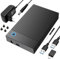 Gbformat 6Gbps Carcasa Disco Duro 3.5 para SATA SDD/HDD de 2,5/3,5, USB 3.0 Estación de Acoplamiento para Disco Duro, Caja Disco Duro 3.5 con Adaptador de Corriente de 12 V/2 A, UASP