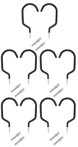 CTIRCHIU 10pcs Heavy Duty Metal Bike Wall Mount Hangers Pedal Bicycle Hooks for Garage Storage and Indoor Cycling Organization
