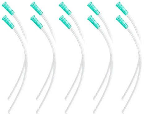QEXUJOW 10 sondas de enema flexibles, tamaño universal, 30 cm de largo, adecuadas para la limpieza intestinal.