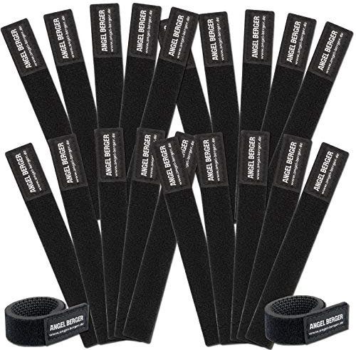 Angel-Berger Ruten Klettband Rutenbänder 10x Neopren Rutenband angeln 2er Set