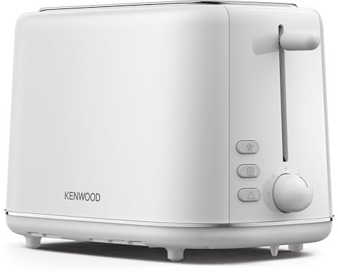 Kenwood Abbey Lux Toaster, 2 Slot Toaster, 7 Browning Settings, Reheat, Defrost and Cancel Functions, Pull Crumb Tray, Cord Storage, 800 W, TCP05.A0WH, White