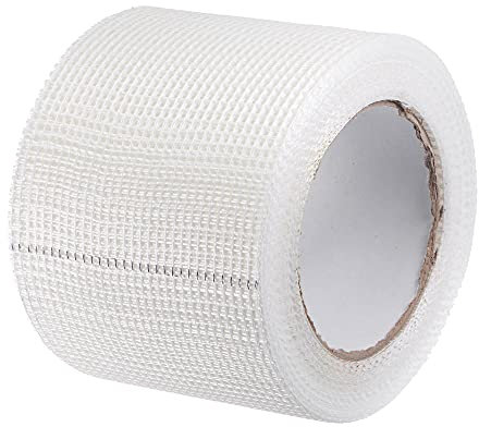 sourcing map Trockenbau Fugenband selbstklebend Glasfaser 4x98 Fuß Reparatur Größe 2,8mm