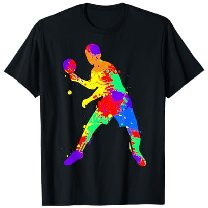 Tischtennis Ping Pong Männer Kinder Jungen T-Shirt