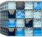 BoloShine Piastrelle Adesive Cucina 30 Pezzi, Mosaico Pannelli Adesivi per Pareti Bagno, Impermeabile Autoadesivo Vinile Mattonelle Decorazioni Carta Parati Adesiva Muro Rivestimento (Blu)