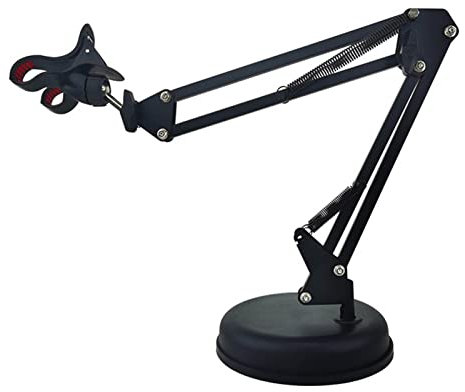 BORDSTRACT Phone Holder, Retractable Long Arm Cell Phone Clamp Stand, Desktop Lazy Phone Stand, Universal Cantilever Phone Holder for Bedside