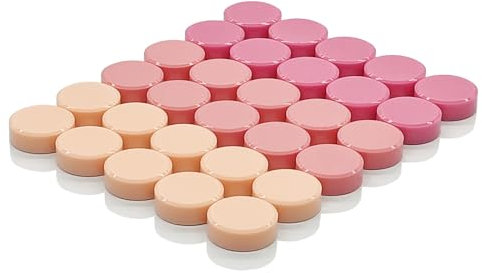 ZDZBLX Magnete für Magnettafel - Kühlschrankmagnete 30 Stück, Mini Magnete Stark Klein Rund, Bunt Magnet für Whiteboard & Kühlschrank, Magneten Starker Halt, für Pinnwand Magnetwand Schule Büro (Rosa)