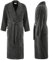 PandaHome Bademantel Damen und Herren aus 100% Baumwolle, Morgenmantel Frottee Kuschel, Saunamantel Warm und Kuschelig, Schnelltrocknend Weich Saugstark Bademäntel 400 g/m² (Anthrazit-XL)