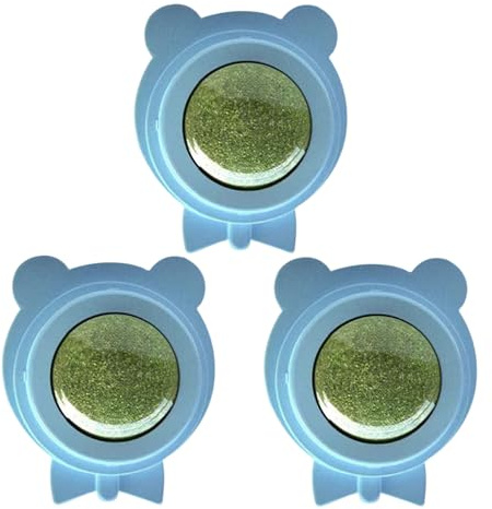 Bolas de Hierba gatera para Gatos | 3 Bolas de Pared de Gato para Gatos de Interior - Snack Silvervine para Masticar para Juego enriquecimiento Interactivo Interior Exterior | para morder Juego