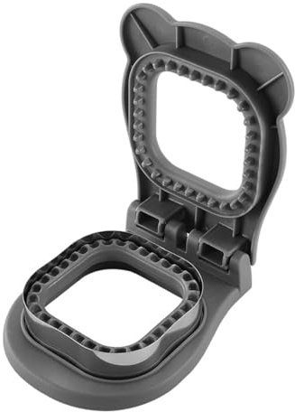 Fasizi Sandwich Maker Sigillatrice Taglierina Quadrato Sandwich Maker per Pranzo Facile per Lunchbox Scolastico e Bento Box Grigio