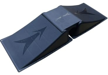 Multi Ramp Set for Skateboarding, Portable Plastic Skate Park Ramp, Black, Outdoor Use