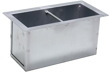 FONDERIA BONGIOVANNI | Cassetto in Lamiera Zincata | Raccolta della Cenere | Cassetto per Camino | 29,5x15x14 h cm