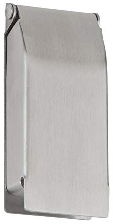 Hermat regnskyddsrosett 2080 K i rostfritt stål, silver, 1