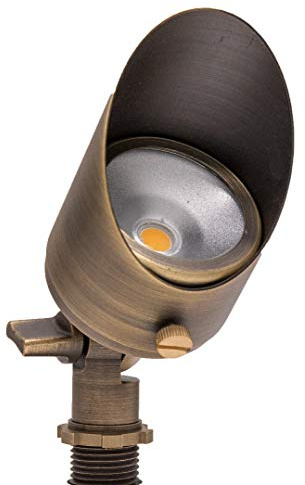 Lumen Logic 12V 6W Solid Brass (Bronze) LED Outdoor Spotlight 2700K Warm White 275 Lumens for Low Voltage Landscape Lighting of Yard, Lawn, Garden, Patio, Trees & House