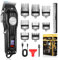 CIICII Tagliacapelli Uomo Professionale, Tagliacapelli Regolabarba Uomo (Regolabile/ 13Pcs/ Senza Fili/Batteria Ricaricabile USB/Display LCD) per Taglio Capelli Fai Da Te/Casa/Barbiere/Salone