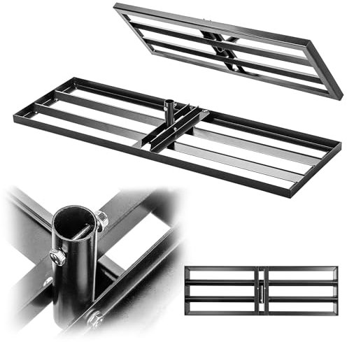 KADAX Râteau à Gazon 89 x 29 cm, râteau de nivellement pour l'entretien de la pelouse, râteau de nivellement de la pelouse, pour niveler Le Sol, planficateur de pelouse en métal, lisseur de Surface