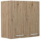 Vicco Hängeschrank R-Line, hängender Küchenschrank, Artisan-Eiche/Goldkraft Eiche, 60 cm