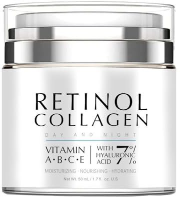 Crema per collagene al retinolo anti-arricciamento, per uomini e donne, anti-invecchiamento, crema idratante, 50 g (1)
