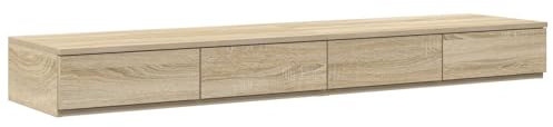 vidaXL Bettschubladen Sonoma Eiche 160x36,5x16,5 cm Holzwerkstoff