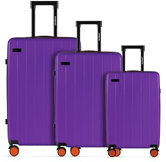 ETERNITIVE - JOY Valigia | Valigia Rigida in ABS | Trolley con Lucchetto TSA | Bagaglio con 4 Doppie Ruote a 360°