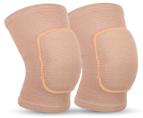 1 Paar Armbandagen, Ellenbogenschutz, Unterstützung, Fitness, Armschutz, Kompressionsarme, atmungsaktive Ärmelbandage mit gepolstertem, weichem Stützkissen für Damen und Herren (Hautfarbe)