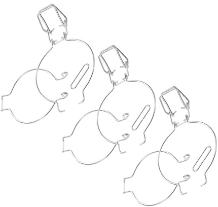 BAZEITFLOW Hebilla de Sellado Diseño Elegante y Operación Fácil Juego de 3 Piezas para Tarros de Cristal de Acero Inoxidable para Cocina