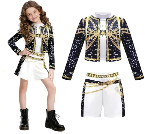 JIASHA 3PCS K-P0p Dem0 Cosplay Enfants Deguisement (150)
