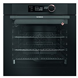 Four encastrable pyrolyse De Dietrich DOP7350A - Four multifonction Chaleur tournante ou pulsée / 73 litres / Classe A+ / Anthracite / Rails télescopiques / Porte froide (4 vitres)