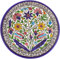 Piatto Armeno in Ceramica Decorata Scilla Floreale 21 Cm