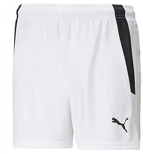 PUMA Damen Teamliga W Shorts, Puma White-puma Black, M EU