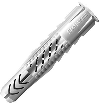 Cheville murale M8, cheville universelle en nylon 8x50 mm, cheville UX R Fisher Rawl pour béton massif et cellulaire, plaque de plâtre, brique perforée et pleine, pierre naturelle 100 pcs.