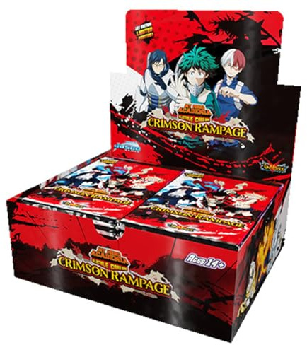 Jasco Games | My Hero Academia Booster Display Series 2: Crimson Rampage | Trading Card Game | Ages 14+ | 2 Players | 20-30 Minutes Playing Time