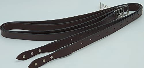 Steigbügelriemen Glitzer Steigbügel Leder Riemen Nummern 1-12 Schwarz Braun Strass Glitzersteigbügelriemen Tysons Leder (165 cm, Braun)