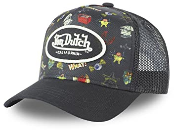 Cap Herren Angenehm, Tracker Kappe Herren, Tätowieren, Ohne Verformung, Schwarz, Einheitsgröße