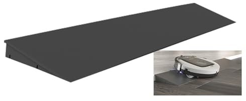 XMLYSMYS Rampa di Soglia in Plastica per Robot Che Si Arrampicano, Rampe Pedana per Disabili, Tappetino Tagliabile per Gradini D'ingresso per Interni(Black,100x18x3cm/39x7x1.2in)