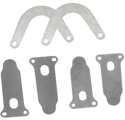 EXCEART 6piezas Accesorios Para Placa De Válvula De Metal u Forma Válvulas Lengüeta Para Compresor De Aire