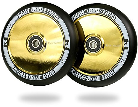 Root Industries 110 mm Air Wheels, Black/Gold Rush