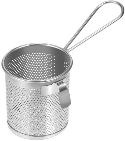 HEMOTON Lebensmittel Sieb Abtropfsieb Edelstahl Nudelsieb Mesh Pasta Korb Belasten Nudeln Pasta Korb Edelstahl Spinne Sieb Draht Sieb Skimmer Sieb Netto Heißer-Topf Sieb für Pasta Nudeln Knödel