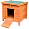 hasenstall kaninchenstall Hasenstall für den Innenbereich für 2 Hasen – wetterfester Haustierkäfig aus Holz, Kaninchenstall für Kaninchen, Meerschweinchen, Kleintiere, Katzenunterschlupf im Freien ( C