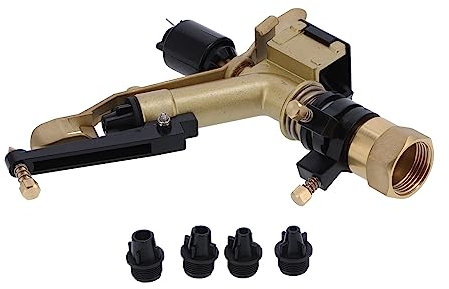 Fdit Arroseur à Impact Outil Agricole à Longue Portée Irrigation Dn25 GRE Accessoires pour Arroseurs Rotatifs à Bras Oscillant à Angle Contrôlable