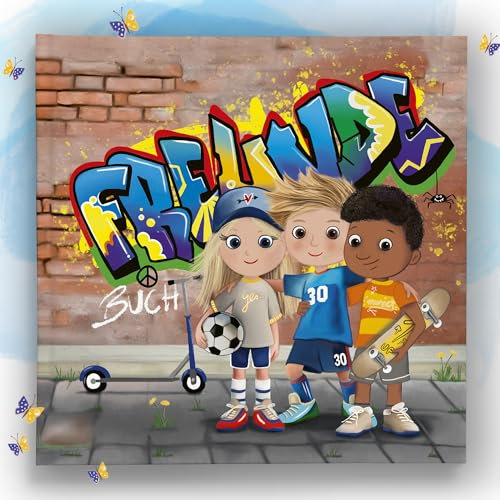 Urselli Freundebuch Schule: Freundschaftsbuch für die Grundschule - Freundebuch Schule Jungen & Mädchen, 1-4.Klasse, Meine Freunde Buch zum Ausfüllen, Geschenk für Schultüte, Einschulung, Schulanfang