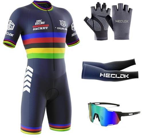 Homme Pro Trifonction Manches Courtes Sports Maillot Cyclisme de Plein Air Vêtements de Triathlon, 2024 Nouveau Kit Triathlon，Cyclisme pour Homme，Course À Pied, Natation, Cyclisme (TYP-3,M)
