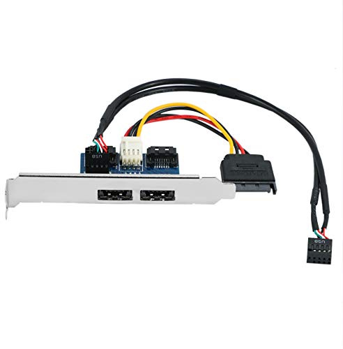 Tyatocepy Doppia Porta Sata Un 5 V 12V Power al Esata Adattatore Porta USB Converti Scheda Convertitore di Espansione Connetti Un 2,5 Pollici Hard Disk da 3,5 Pollici