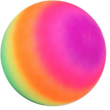 KOMBIUDA 2 STK Spielball brausetabletten Sport Activity für regenbogenball aufblasbares Poolspielzeug fliegendes flatternder Kickball Handball für den Strand PVC Colorful