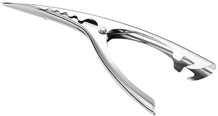 Mobestech Sbucciatore per Gamberi Acciaio Inossidabile Utensile per Rimuovere e Aprire Bottiglie Facile da Usare e Portatile per Cucina e