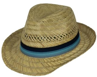 Black Jungle Pito Straw Hat, Natural Summer Hat, Straw Hats, Havana Hat, Unisex, Bogart Fedora Hat