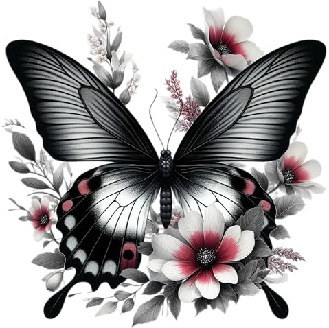 Black Swallowtail Butterfly Vinyl Decal Stickers, Cover Marks, Decor 20cm