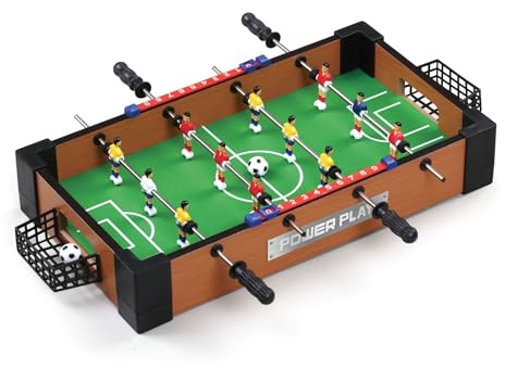 Power Play Football Games Table for Kids & Adults, Compact, Portable, Gift for Boys and Girls