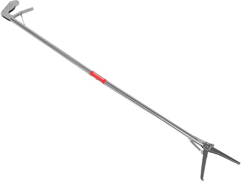 Hohopeti Pinza y Apertura Máxima de 11.5cm de Acero Inoxidable Longitud Extendida Diseño Recto para Captura de Serpientes para Uso Agrícola y Captura al Aire Libre